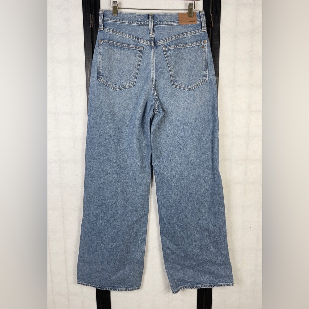 Madewell super wide leg jeans Indigo Denim Trousers 27 - Picture 3 of 8